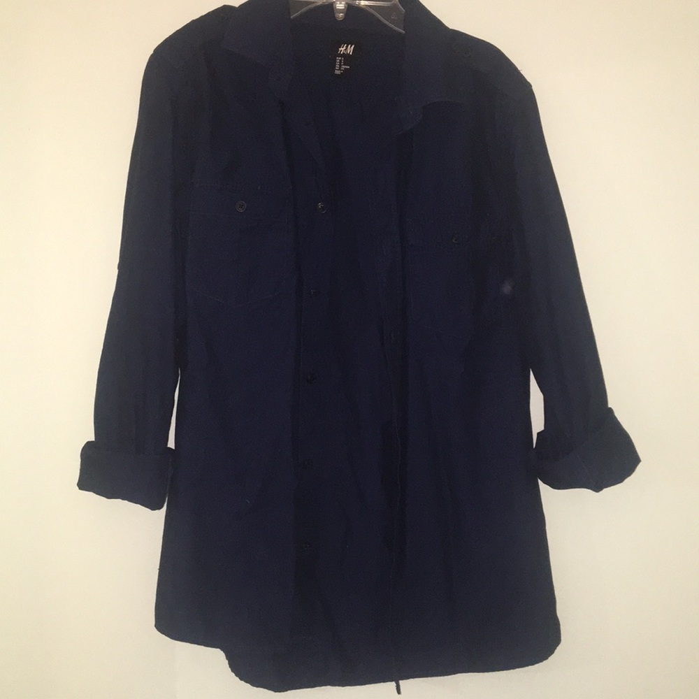 Navy Buttondown